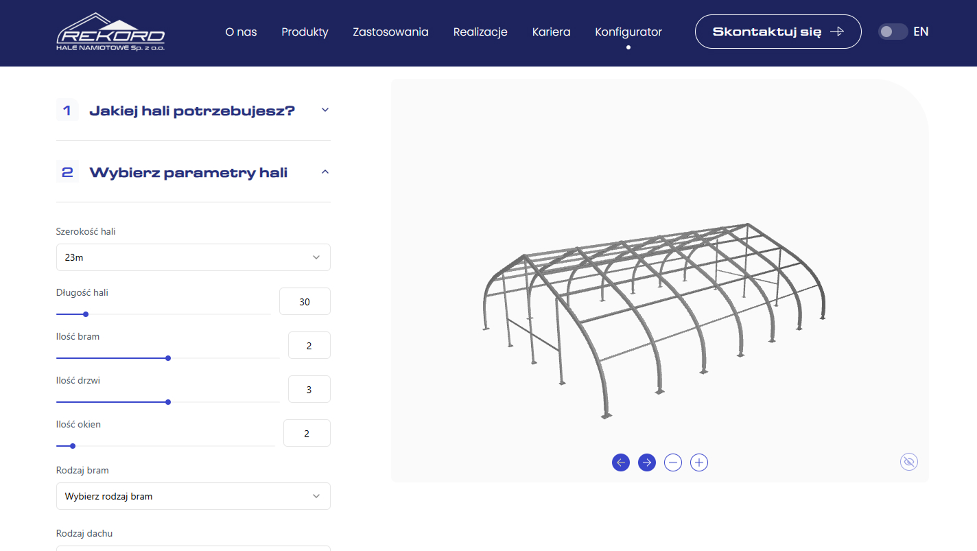 Rekord Hale Namiotowe